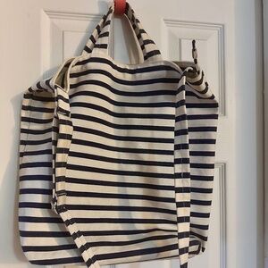Baggu Duck Bag - Blue and White Stripe
